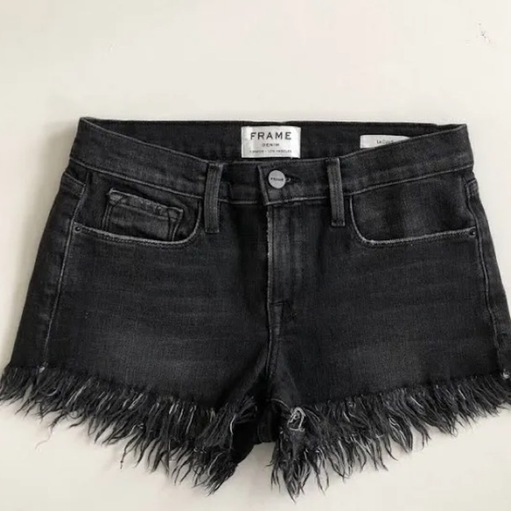 Frame jean shorts. Very stretchy and comfortable. Never worn.